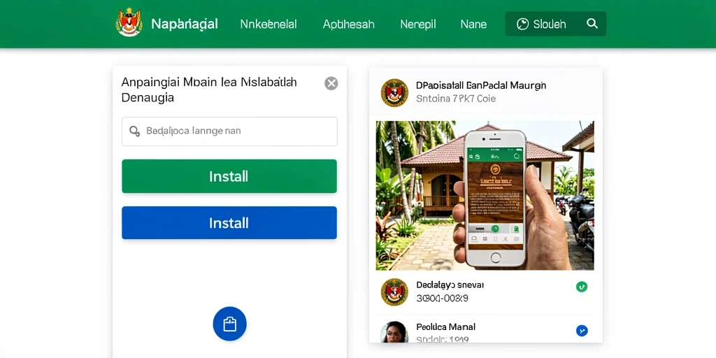 Tampilan awal game dengan karakter yang unik.