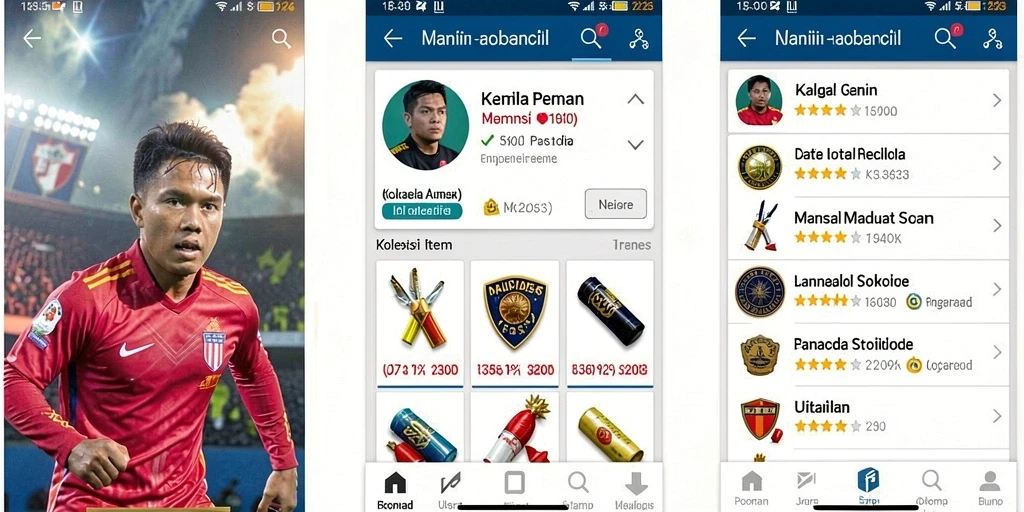 Gambaran aksi seru dalam permainan.