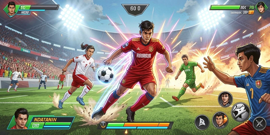 Tampilan awal game yang menarik dan interaktif.