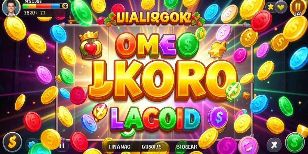 Tampilan utama game dengan pilihan permainan yang menarik.