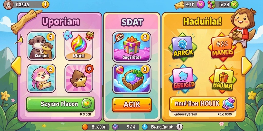 Tampilan awal yang menarik dan intuitif.