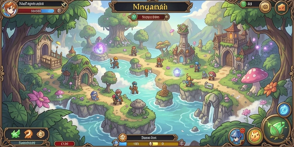 Tampilan antarmuka game yang menarik.