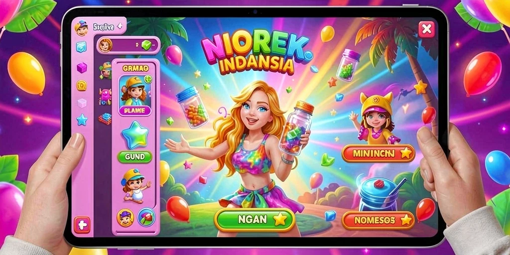 Screenshot menampilkan antarmuka utama aplikasi RSNGAME.