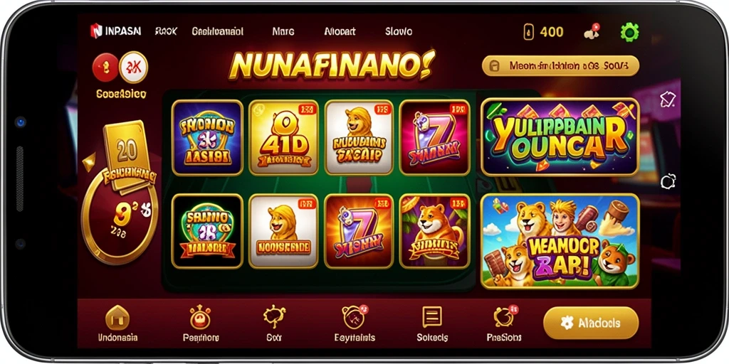 Tampilan menu utama yang intuitif dan menarik.