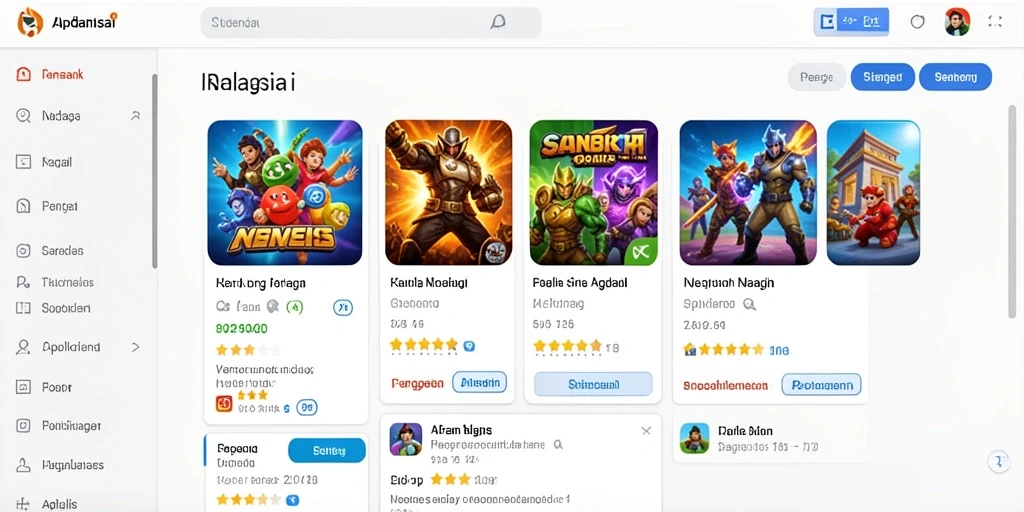 Tampilan utama yang menarik dan intuitif.