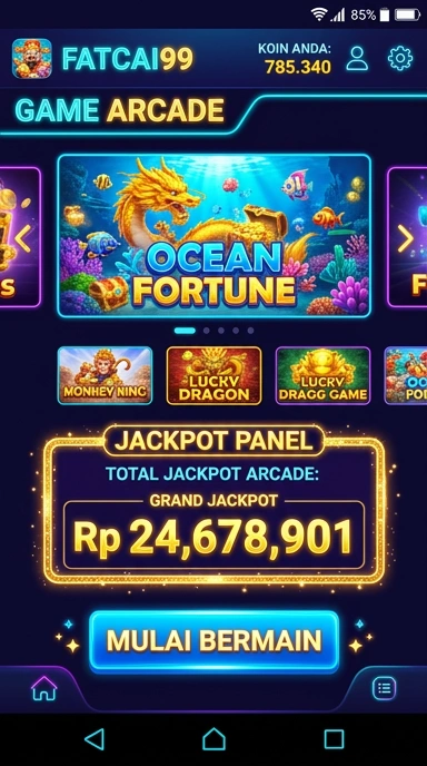 Cuplikan layar menu unduhan fatcai99 untuk perangkat Android